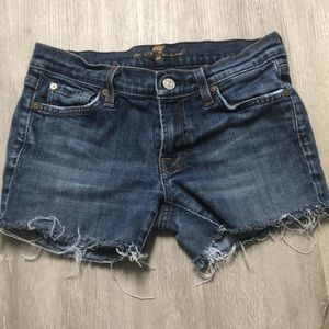 Seven 7 for all mankind cutoff jean shorts 27 26